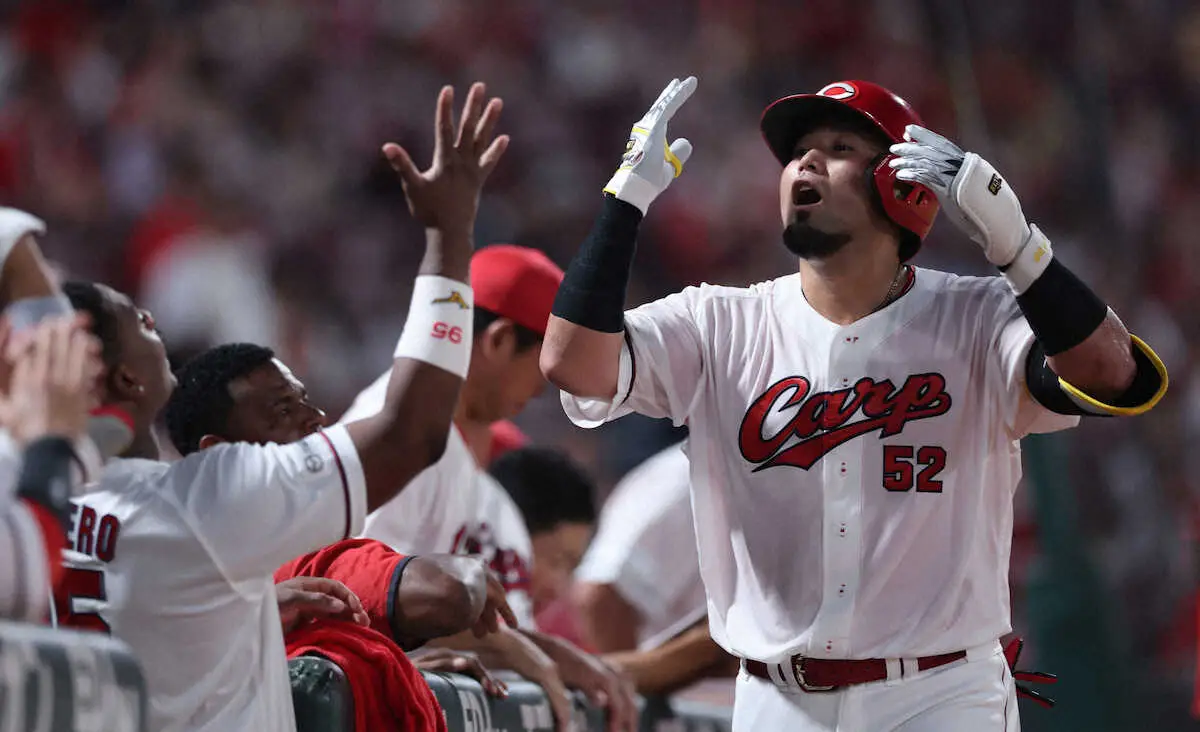 【画像・写真】広島・末包が貴重な同点7号ソロ　今季初の2番で5月13日巨人戦以来の一発「新しい打順で仕事ができた」