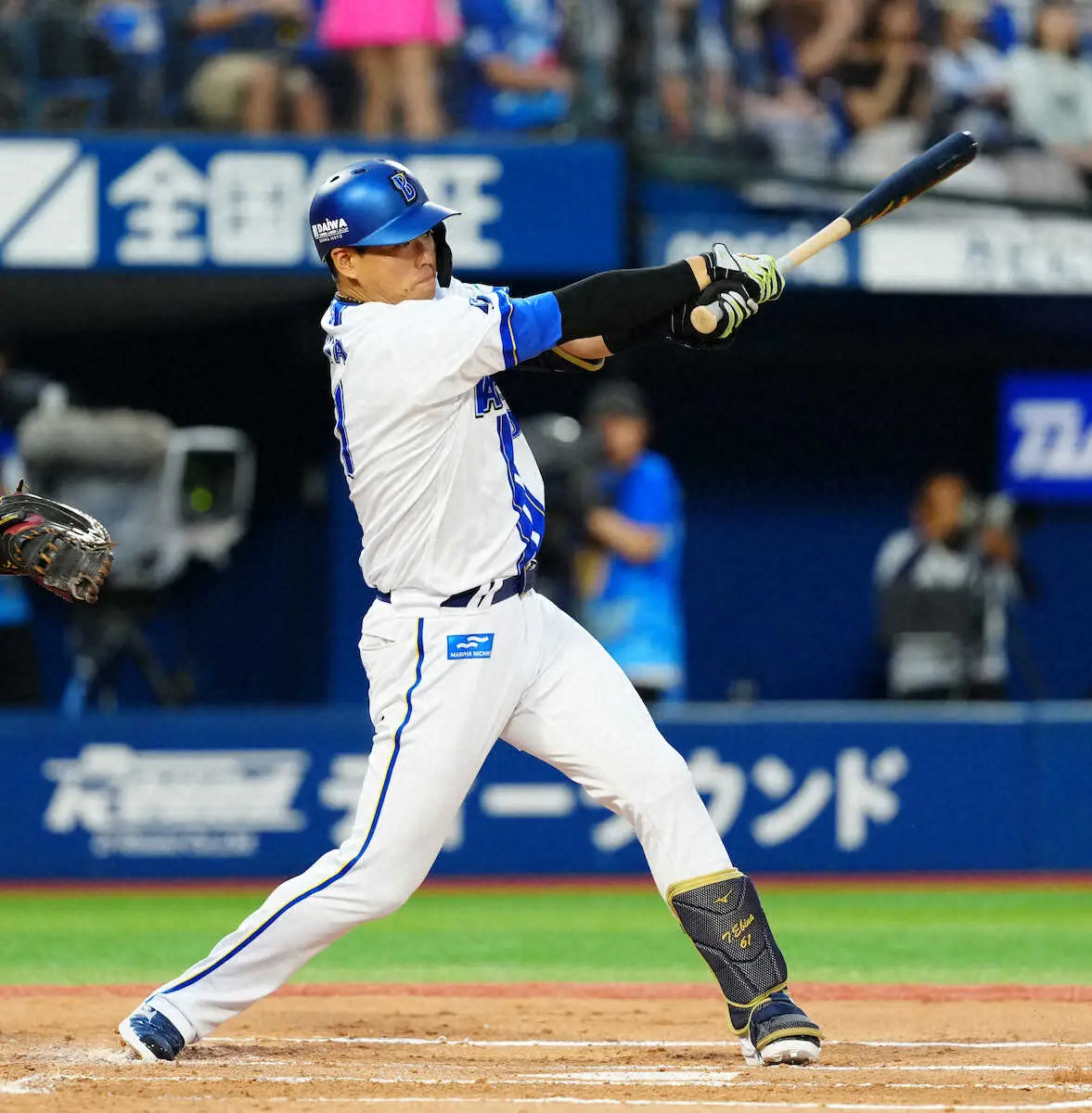 【画像・写真】DeNA・蝦名　チームに32イニングぶり得点もたらす先制打　気迫のヘッスラ「体が勝手に反応」