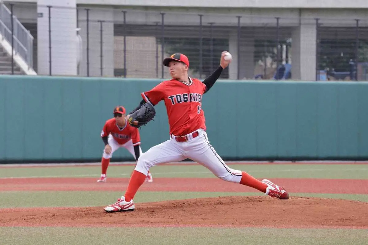 【画像・写真】東芝が都市対抗野球西関東予選快勝発進　金井慎之介の中前打から一挙6得点　先発・北村智紀は4回無失点