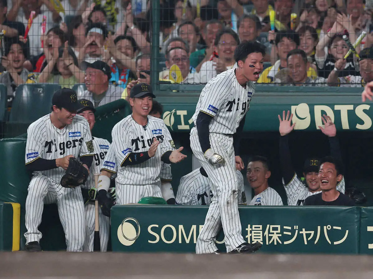 【画像・写真】阪神４連勝　森下の激走が貴重な先制点に　１点を守り切った