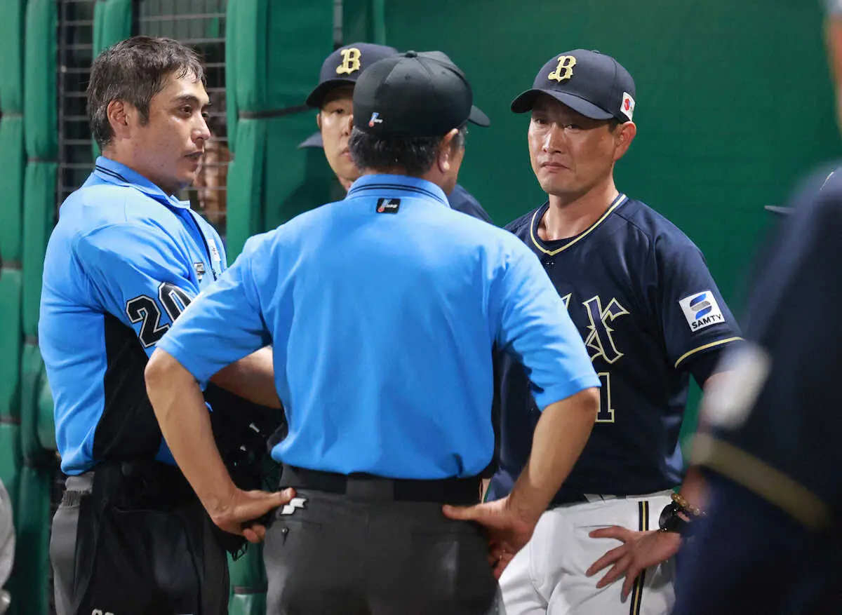 【画像・写真】オリックス・岸田監督が謝罪　延長10回4点リードで才木起用も球審にマチャドと告げ「僕の間違い」