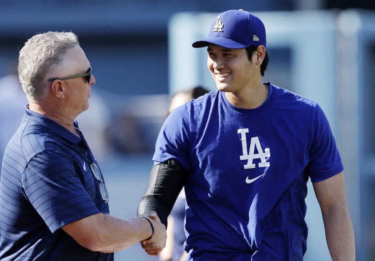 【画像・写真】元エ軍監督ネビン氏「特別な存在」大谷翔平と再会「あの舞台をどれだけ望んでいたか」WSで戦う姿に興奮