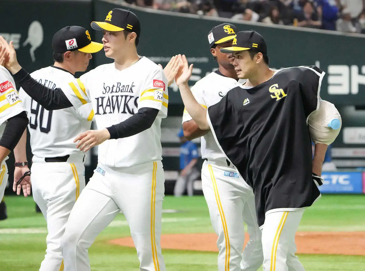 【画像・写真】ソフトバンク松本晴“胸アツ”同期対決制した！「賢吾とジェシーには絶対打たれたくなかった」