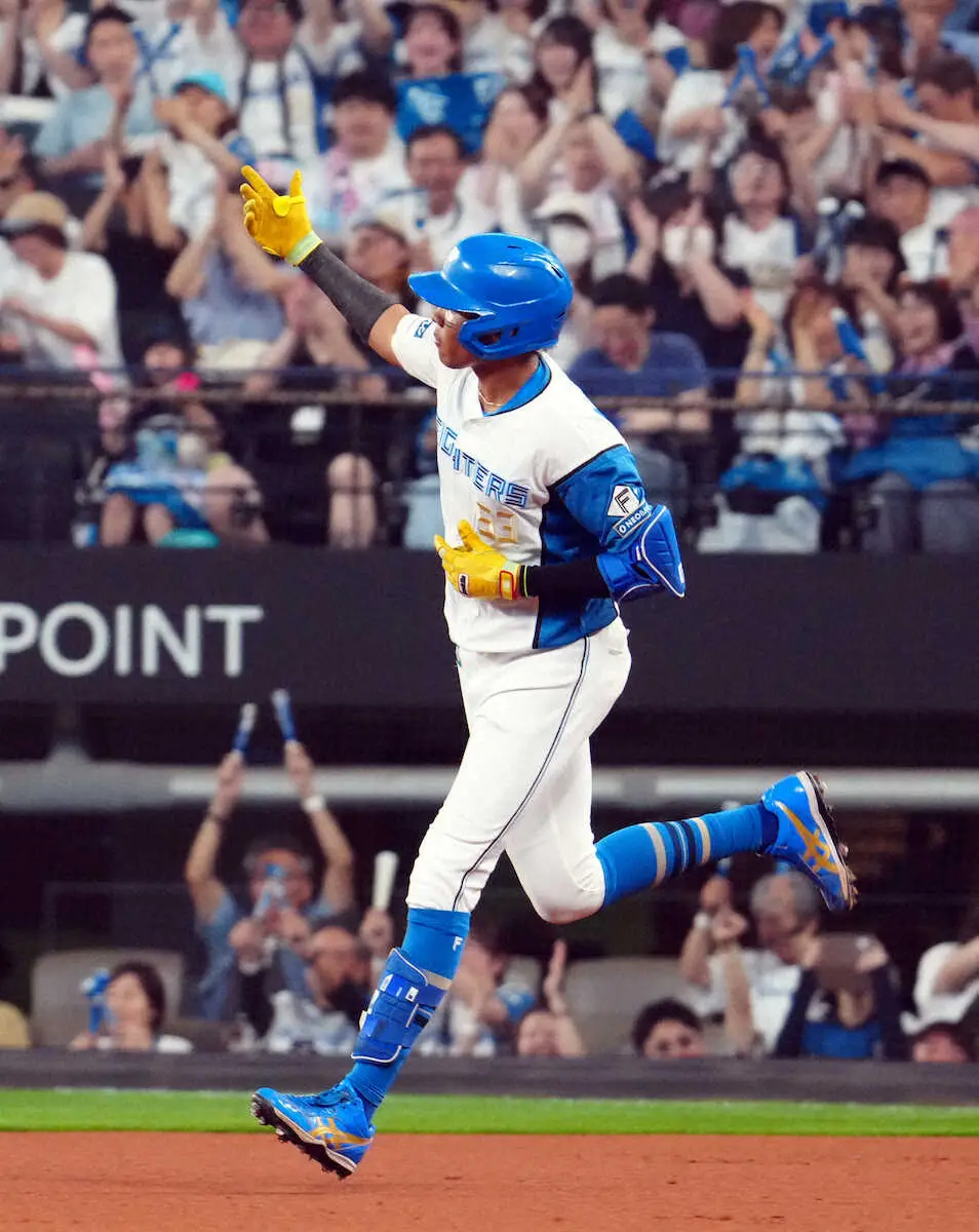 【画像・写真】日本ハム・水谷　初回先頭打者弾！　通算5本目、楽天・早川から3本目「一発で仕留められてよかった」