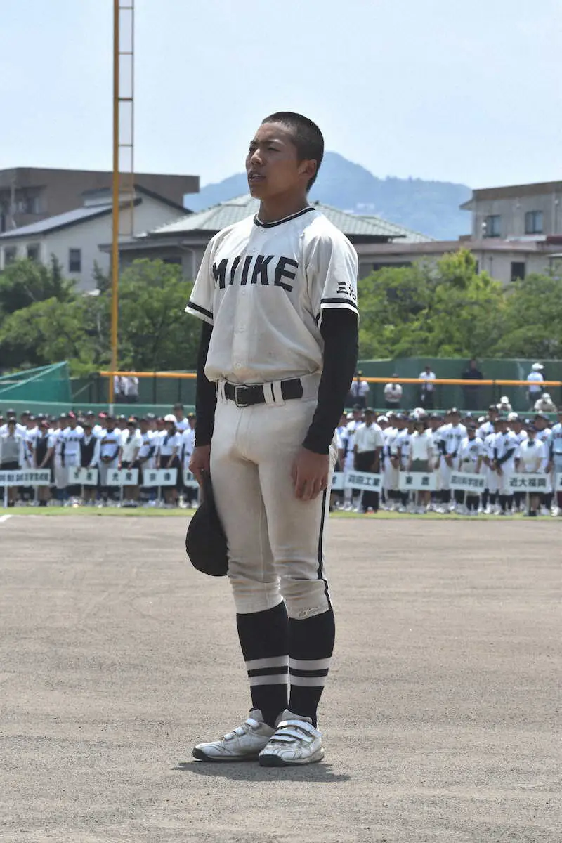 【画像・写真】【高校野球】福岡の夏が開幕！三池工の安武仁主将が宣誓「感謝を伝えるためにプレーをします」