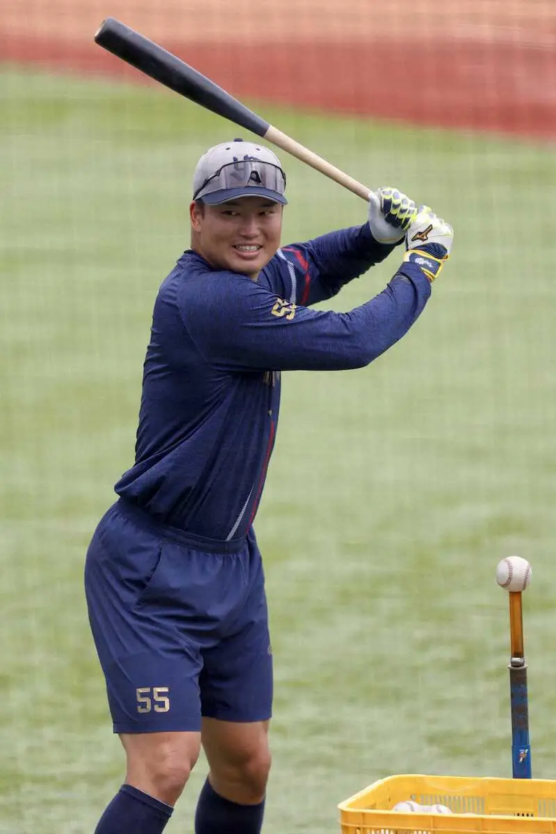 【画像・写真】大学日本代表も驚き!ヤクルト・村上　2軍練習参加で快音4発　8日実戦復帰へ順調