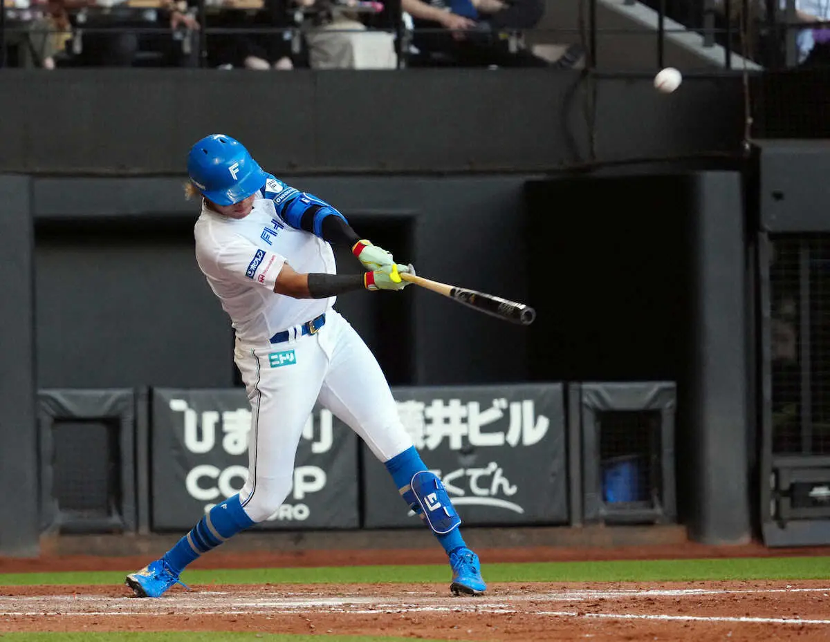 【画像・写真】日本ハム・水谷瞬　2試合連発2日連続お立ち台も「調子に乗らず謙虚に…」4回に8号2ラン