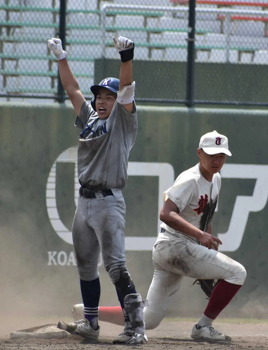 【画像・写真】【高校野球】甲南・米村が好救援＆自ら援護打　進学校ライバル対決制した「野球だけは負けないぞ」