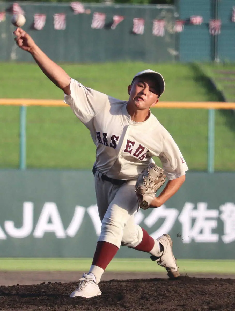 【画像・写真】【高校野球】父はソフトバンク・ロッテで活躍した日本ハムコーチ　早稲田佐賀・的場が魂の救援で初戦突破