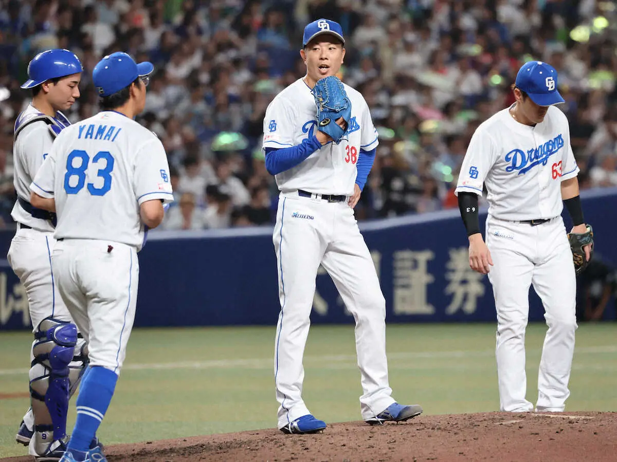 【画像・写真】中日　最下位ヤクルトに2連敗し今季最多借金10　井上監督「松葉は、らしさが出せなかった」