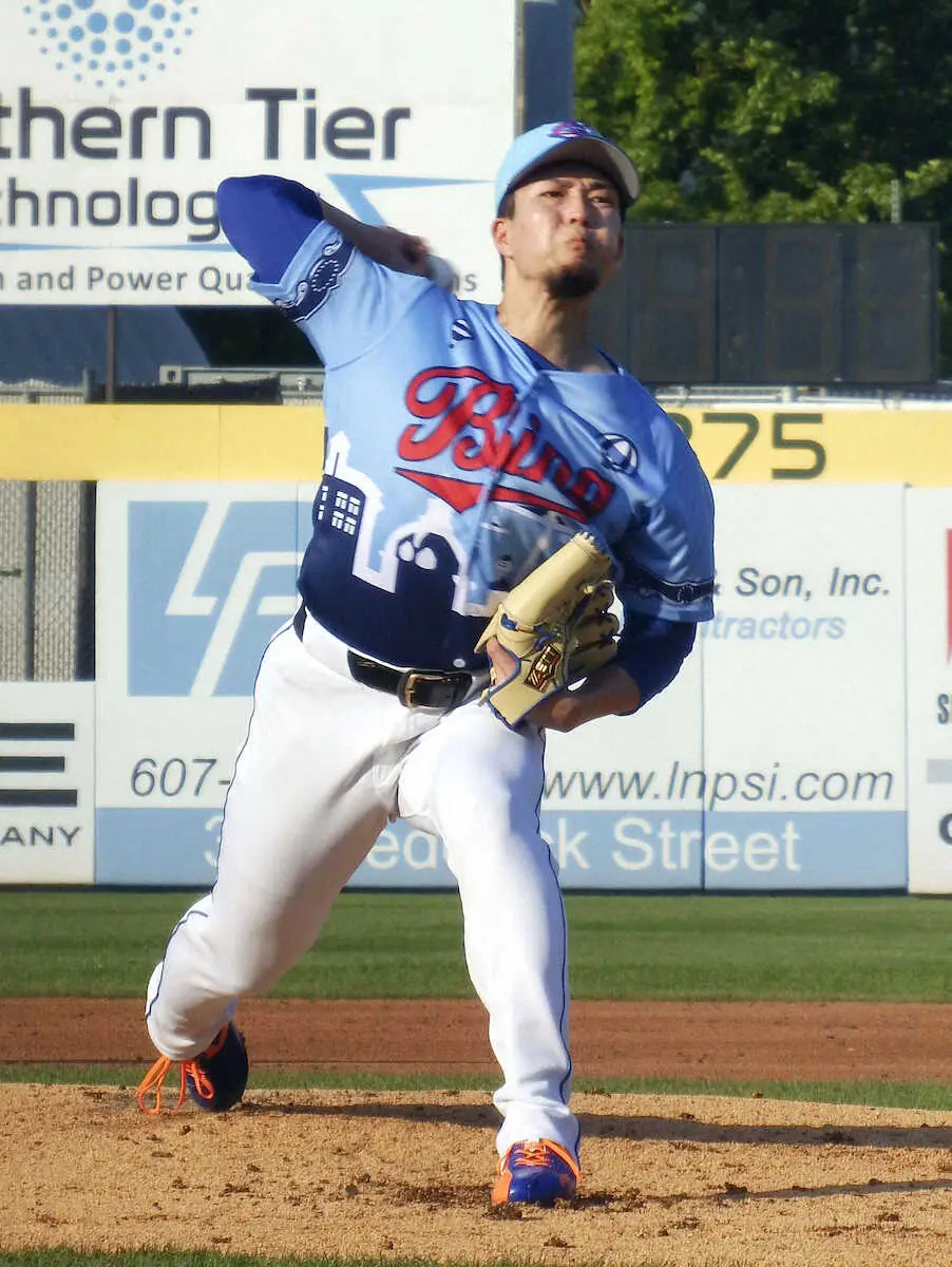 【画像・写真】傘下マイナーの試合に先発したメッツ・千賀（共同）