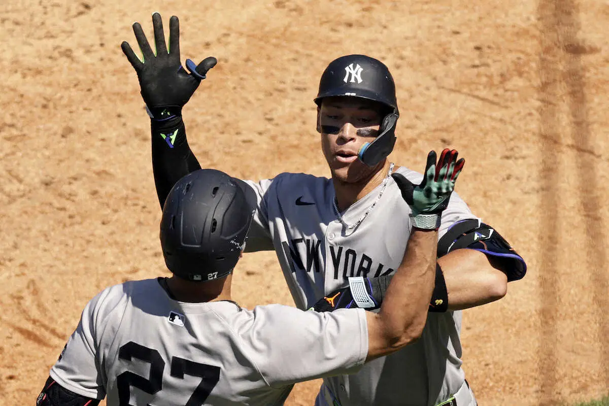 【画像・写真】ジャッジ　5戦3発33号！トップに2本差に接近　両リーグ最多打点の誠也にも1打点差　連敗6で止めた