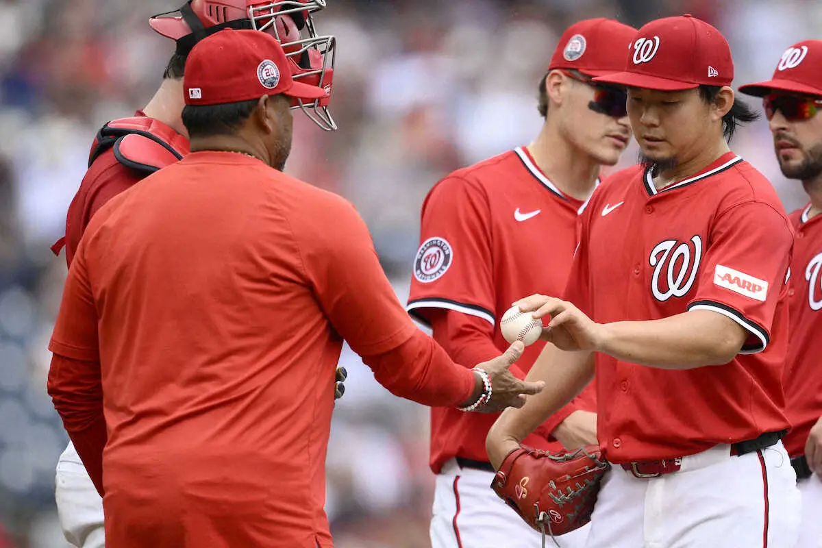 【画像・写真】ナショナルズ・小笠原　ホロ苦メジャーデビュー　3回途中4失点黒星に5度「悔しい」