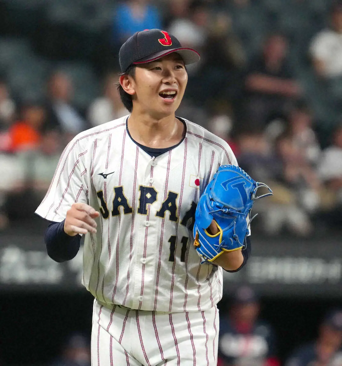 【画像・写真】大学侍　早大・伊藤の投球に米注目選手もお手上げ「ボールがいろんな角度から出てきて待てなかった」