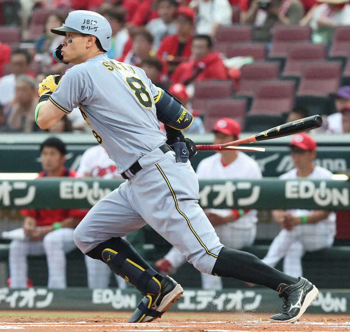 【画像・写真】阪神・佐藤輝　初回に先制2点打！リーグトップに並ぶ56打点　先手取れば勝率7割超えの圧倒的優位