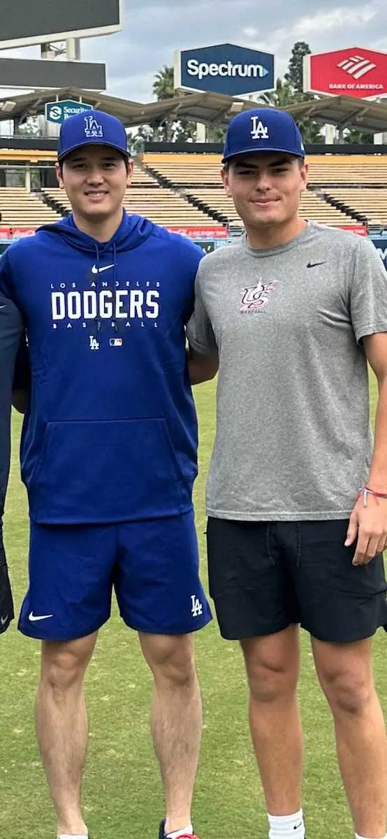 【画像・写真】全米注目1巡目指名候補は大谷の背中を見て育った！ドジャース・エベル三塁コーチの長男ブレイディ内野手