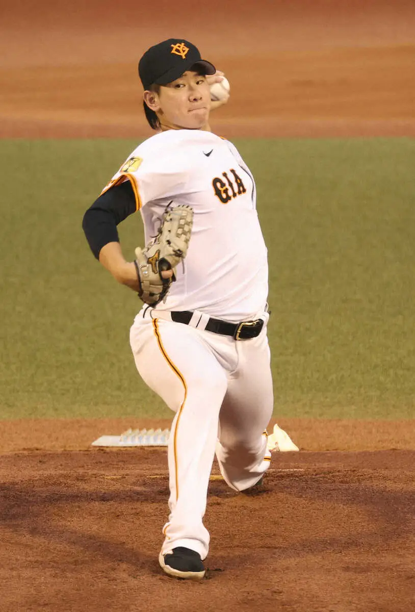 【画像・写真】巨人・井上温大　7回途中無失点快投も49日ぶり4勝目ならず　白星まであと1人…マルティネス3ラン被弾