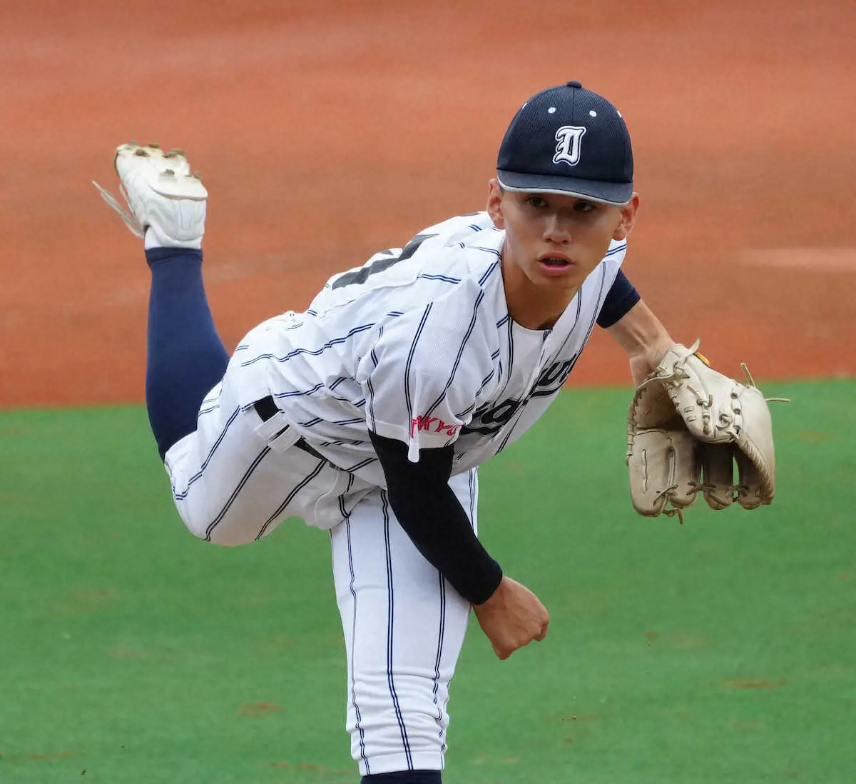 【画像・写真】＜田園調布・岩倉＞岩倉2番手の佐竹（撮影・大城　有生希）