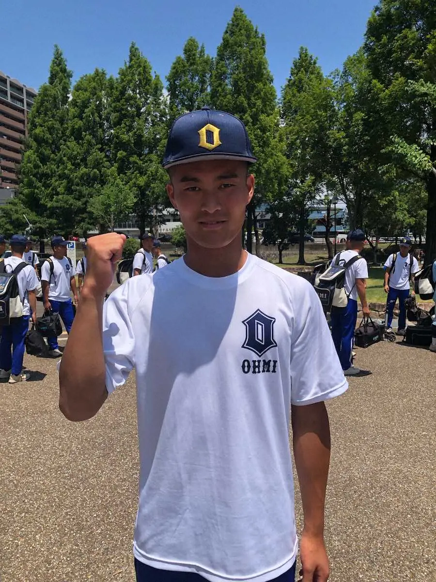 【画像・写真】滋賀の名門・近江、小森新監督が夏初戦飾る　2年生エース上田が投打で貢献