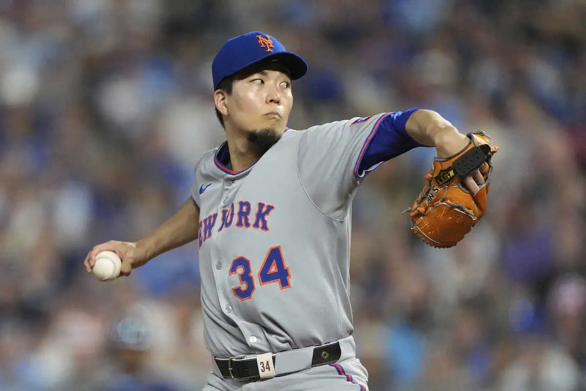 【画像・写真】＜ロイヤルズ・メッツ＞メジャー復帰登板を果たしたメッツの千賀（AP）