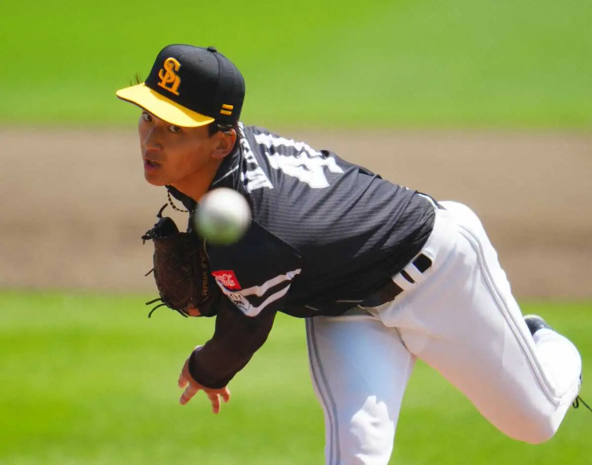 【画像・写真】ソフトバンク前田悠伍が待望のプロ初勝利！6回0封　大阪桐蔭出身2年目ドラ1　激レア「三重殺」花添える