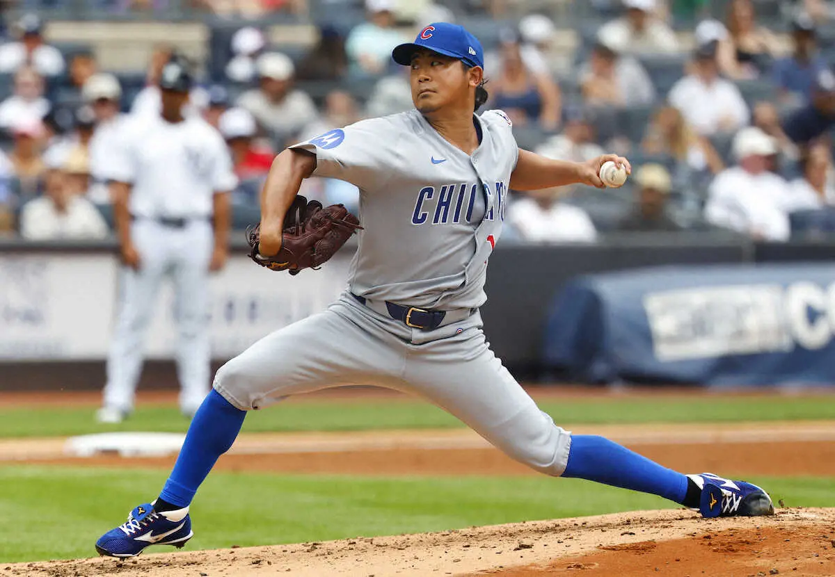 【画像・写真】ヤンキース戦で6勝目を挙げたカブス・今永（AP）