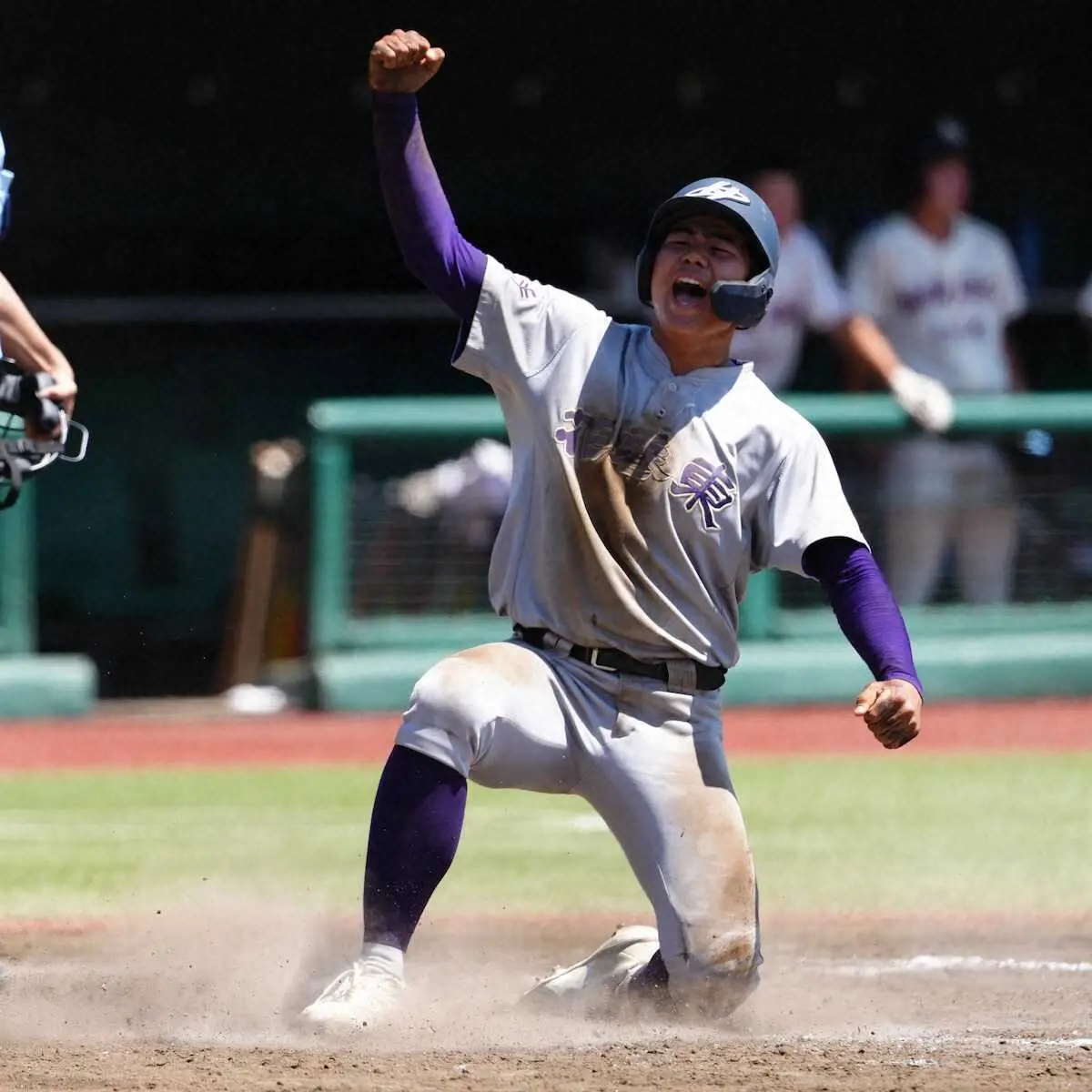 【画像・写真】【高校野球】花巻東・古城Jr.2安打！「流れもつくれたかな」夏3連覇へ好発進　父は巨人コーチ