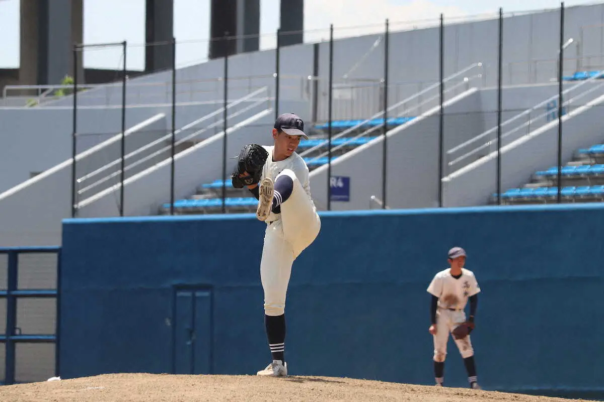 【画像・写真】【高校野球】“佐々木朗希フォーム”の高輪・三隅　好投も実らずサヨナラ負け