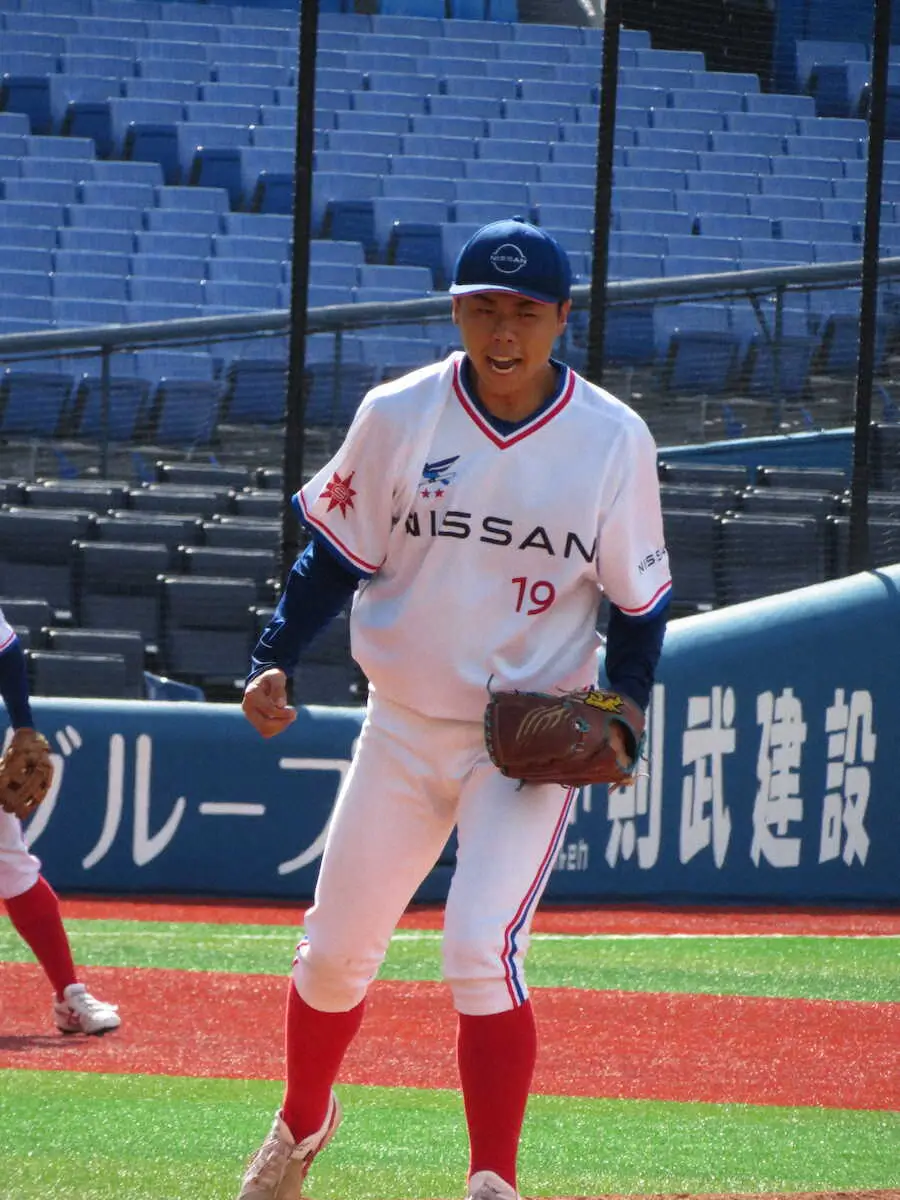 【画像・写真】活動再開の日産自動車　第2代表決定戦準決勝に辛勝　16年ぶり都市対抗出場へ、伊藤監督「我々は挑戦者」