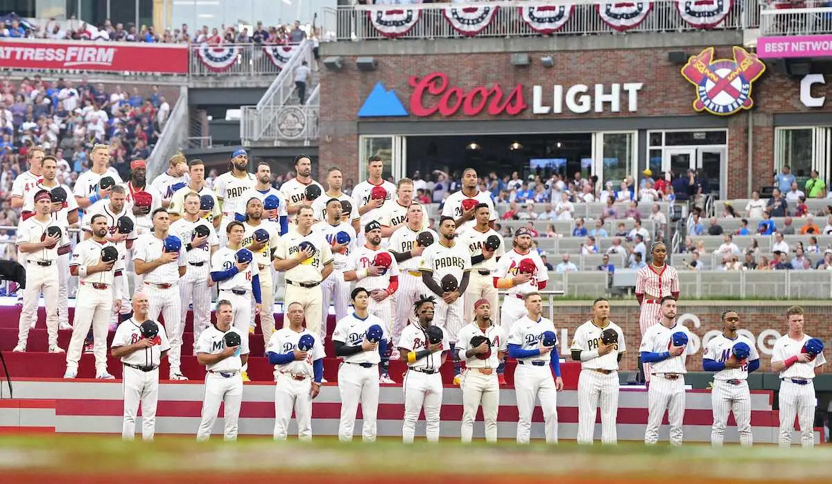 【画像・写真】ドジャース・大谷　球宴で初回に中前打＆先制ホームの存在感　大ファン・メギルはサインもらい「最高だ」