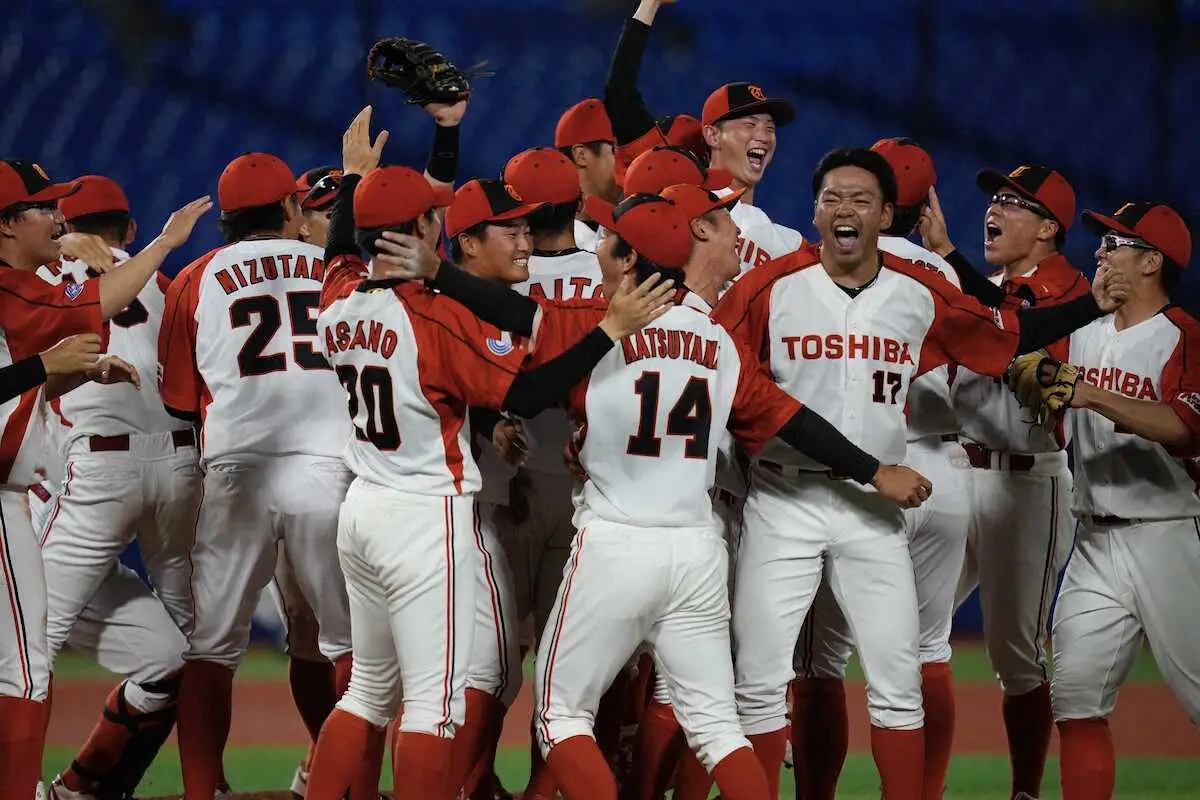 【画像・写真】東芝が2年ぶりのドーム切符　立役者は今季初スタメンの28歳中村主将　日産自動車に快勝