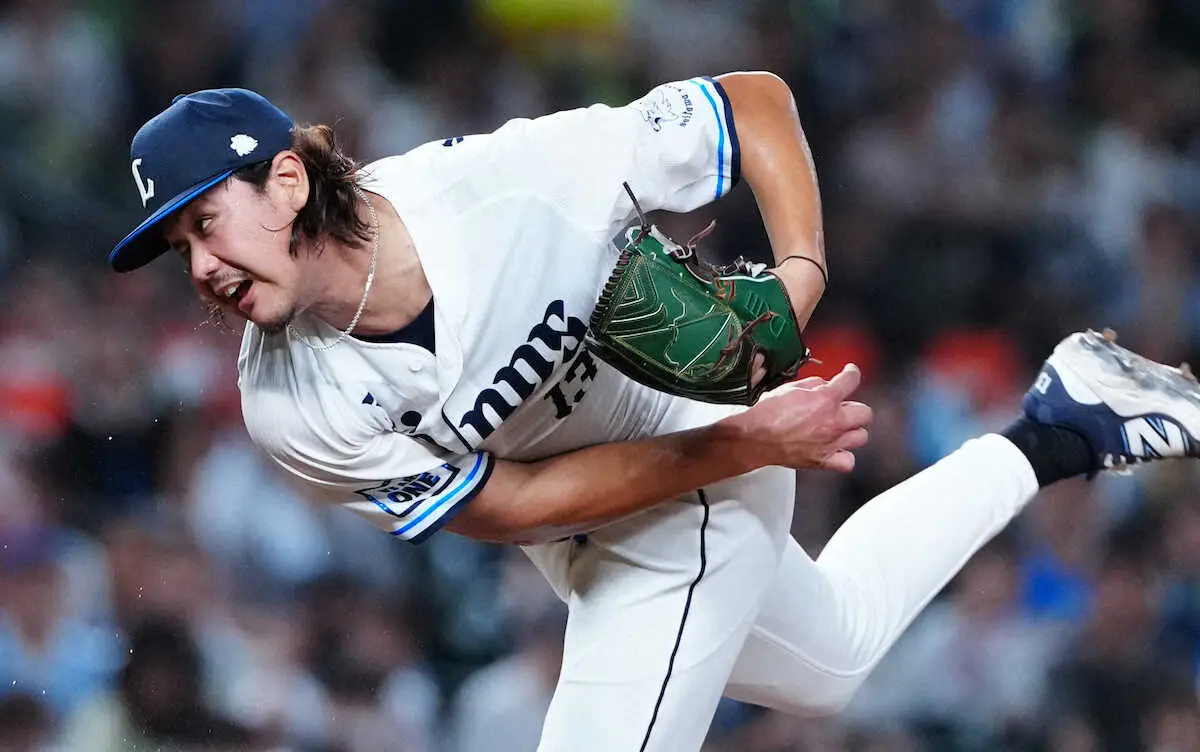 【画像・写真】＜西・日＞6回3失点で4勝目を挙げた西武の高橋（撮影・島崎　忠彦）