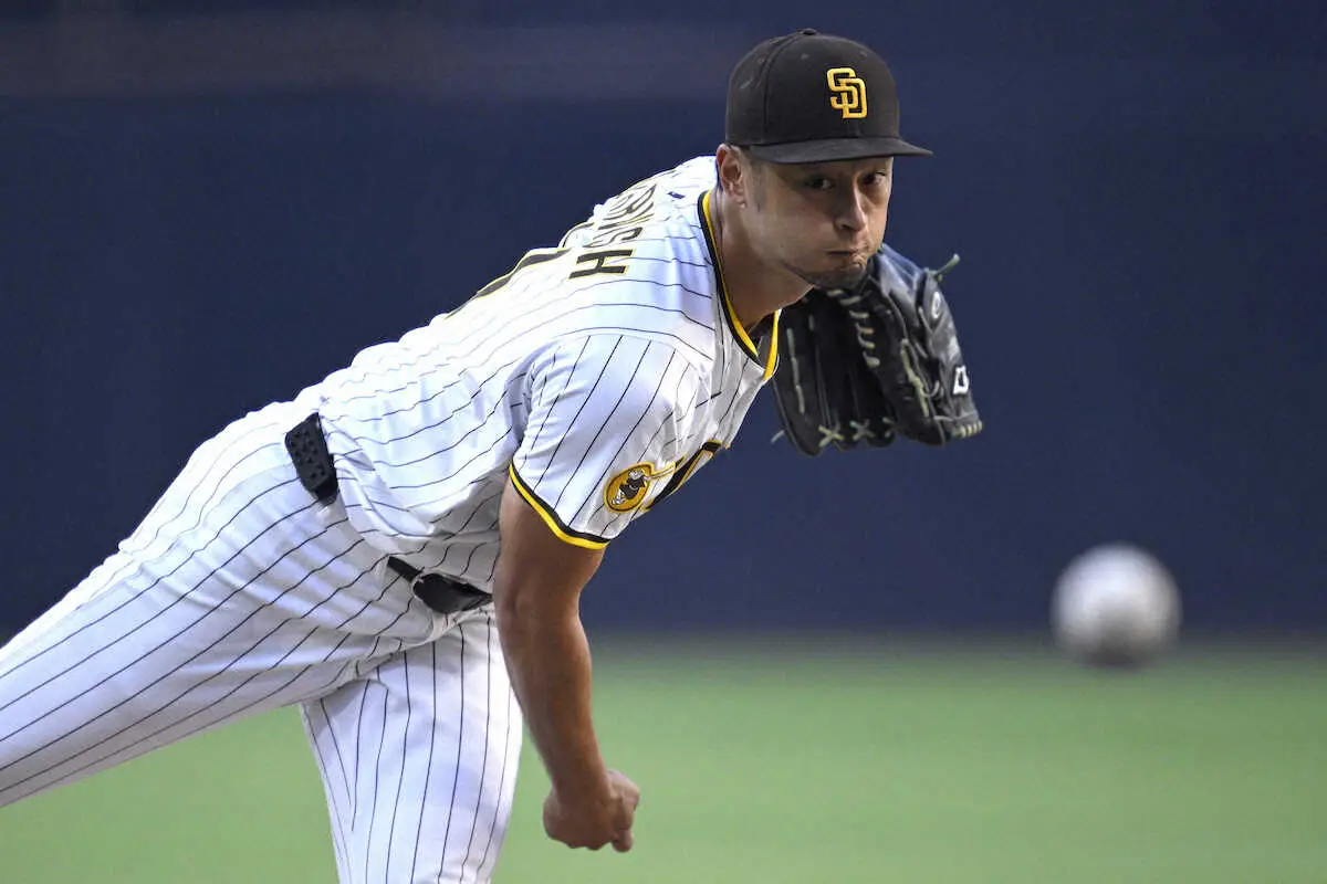 【画像・写真】ダルビッシュ　日本投手最多日米通算204勝目かけ先発　2回に2点先制許すも味方打線が直後に追いつく