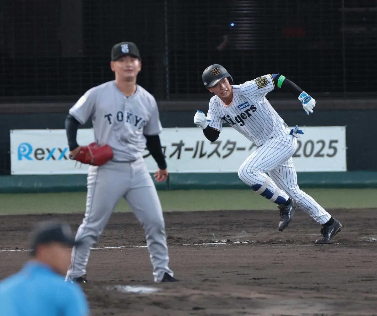 【画像・写真】阪神・百崎蒼生「3番・二塁」スタメンで安打　目標の1軍舞台への手応えつかんだ