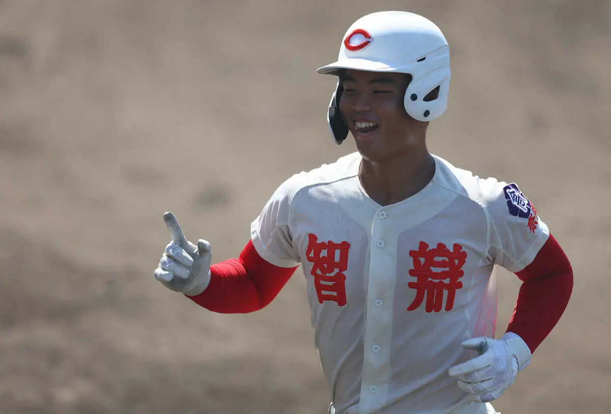 【画像・写真】【高校野球】智弁学園が5回コールドで準々決勝進出　2年生エースの杉本が3回0封＆本塁打