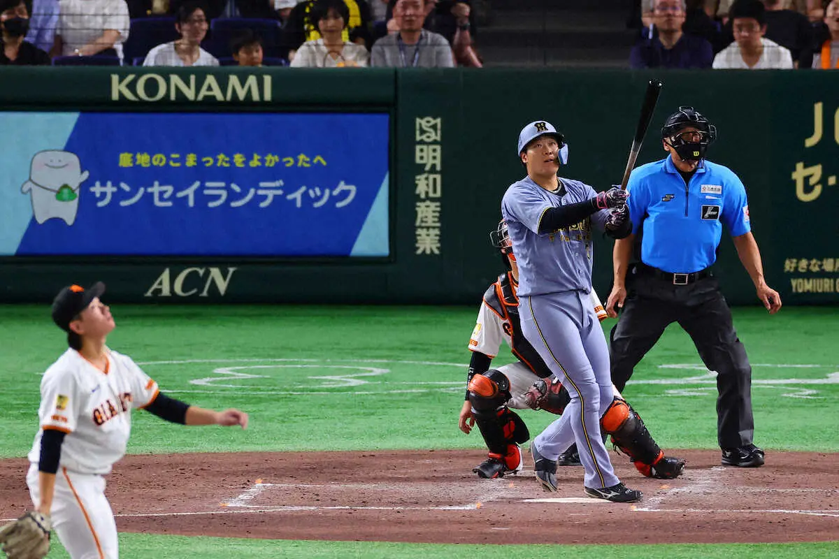 【画像・写真】阪神・大山が5号2ラン！　通算1000安打達成の一戦で自ら祝砲
