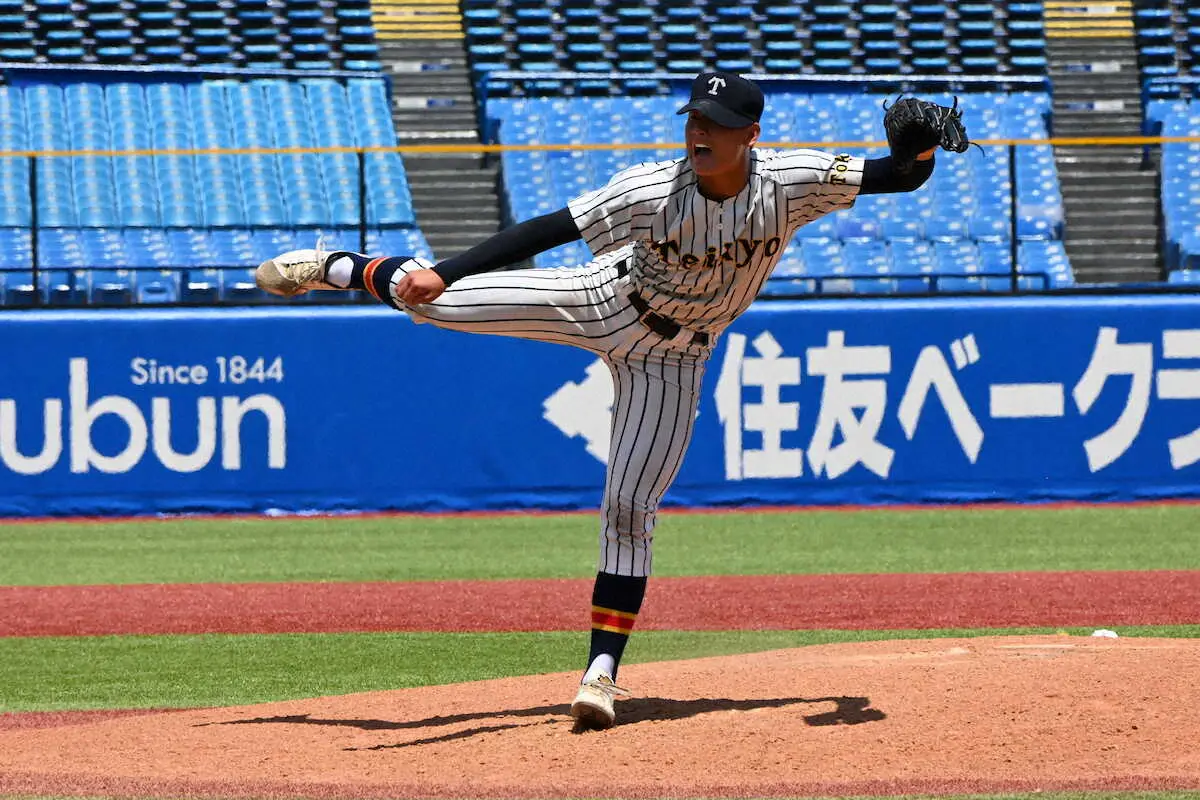 K*a様 帝京高校(東京都) 野球部ユニホーム　Lサイズ 高校野球】帝京 8回に一挙4点！逆転で準々決勝進出 長身右腕・黒木が