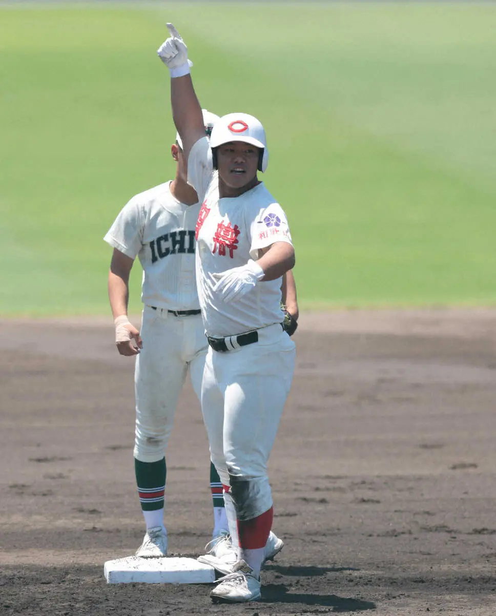 【画像・写真】【高校野球】智弁和歌山が2年連続4強　筋肉を増量した荒井優聖が2安打3打点