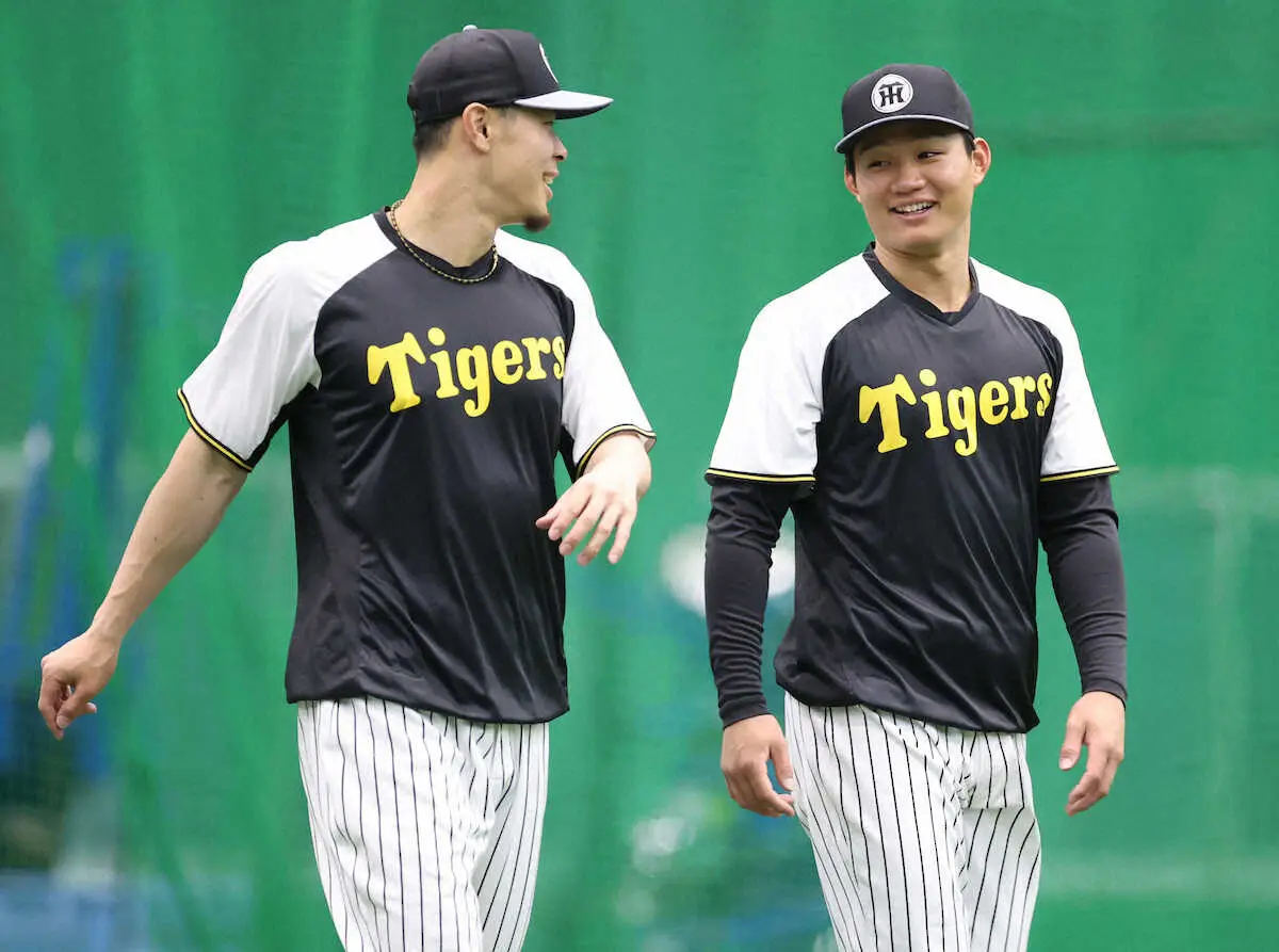 【画像・写真】阪神・佐藤輝明&森下翔太　最短29日の優勝マジック点灯へ決意新た「全然油断していない」