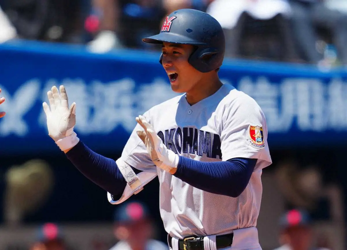 【画像・写真】【高校野球】秋＆春日本一の横浜が神奈川大会で決勝進出！立花学園にリード許すも奥村頼の2発で逆転勝利