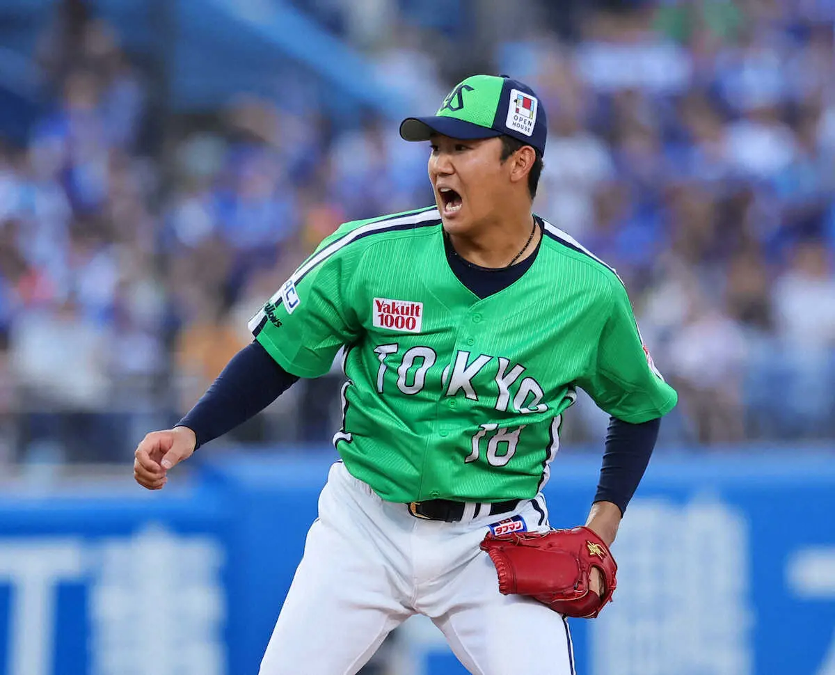 【画像・写真】ヤクルト先発・奥川恭伸は7回2失点　細川に2発浴びるも抜群のストライク率で無四球投球