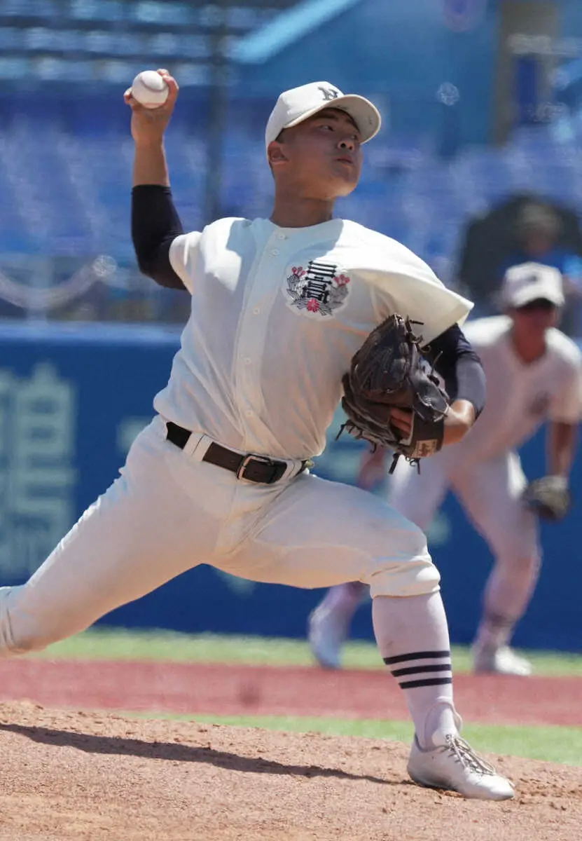 【画像・写真】西東京大会決勝＜日大三・東海大菅生＞力投する日大三先発・近藤（撮影・郡司　修）