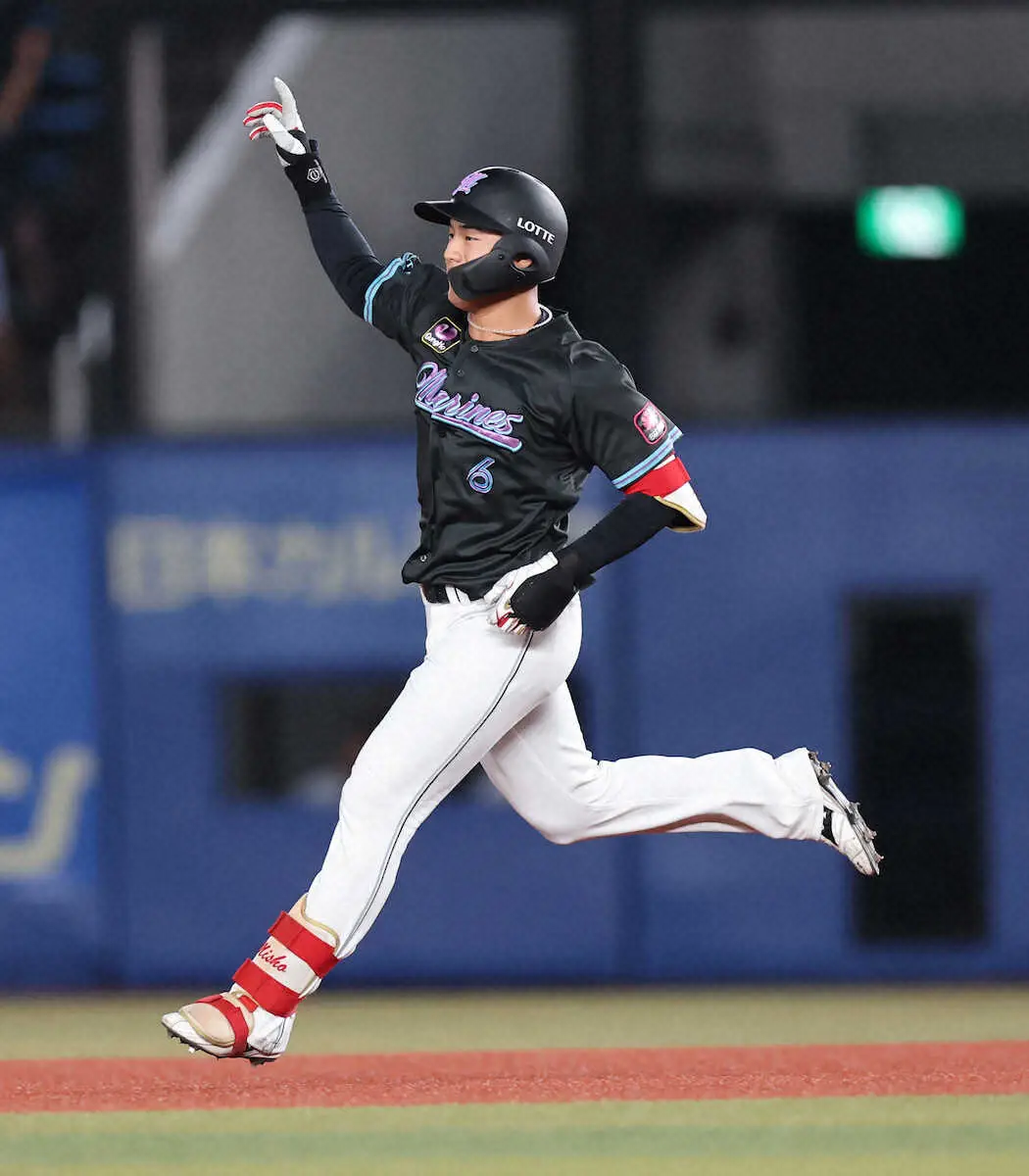 【画像・写真】ロッテドラ1・西川　202打席目で待望プロ1号　「凄くうれしい気持ち」初の4番起用に応えた