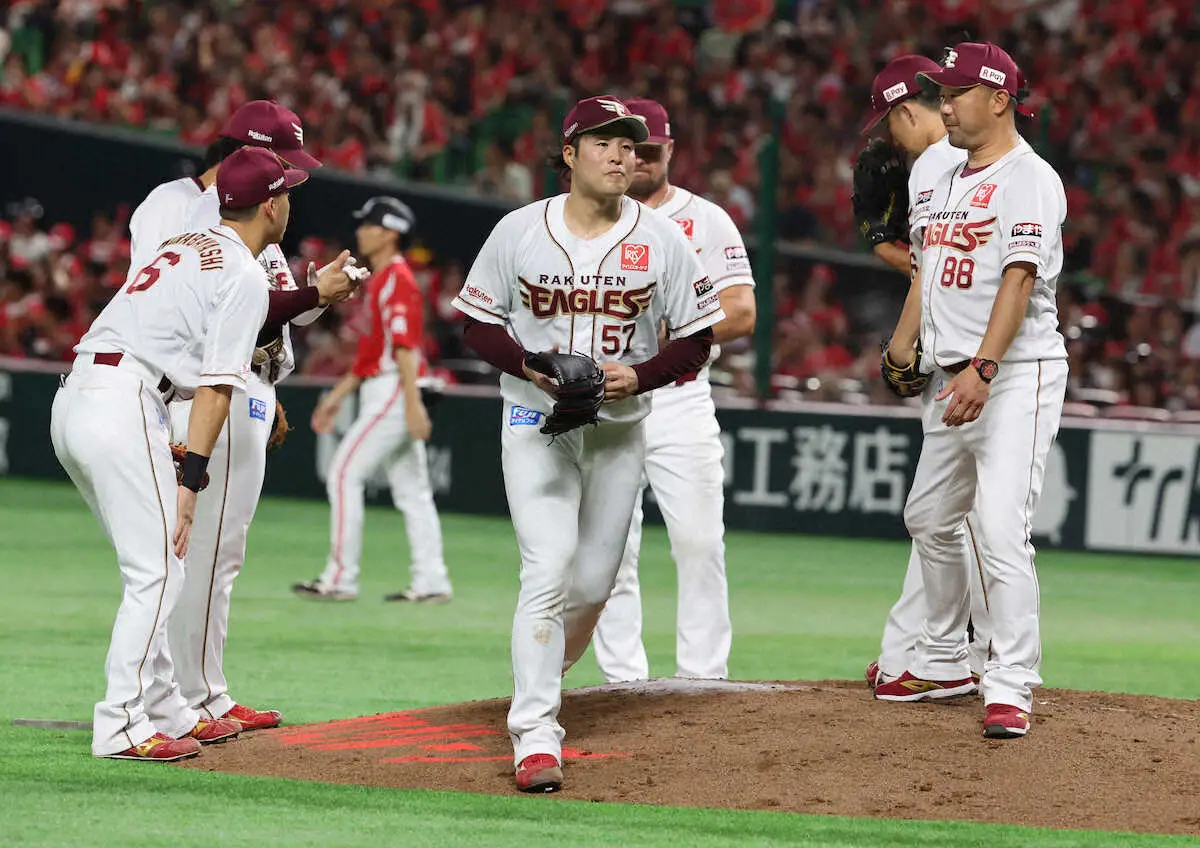 【画像・写真】楽天の連勝が5でストップ　前回プロ初完封の鷹キラー滝中が初回近藤に2ランを被弾