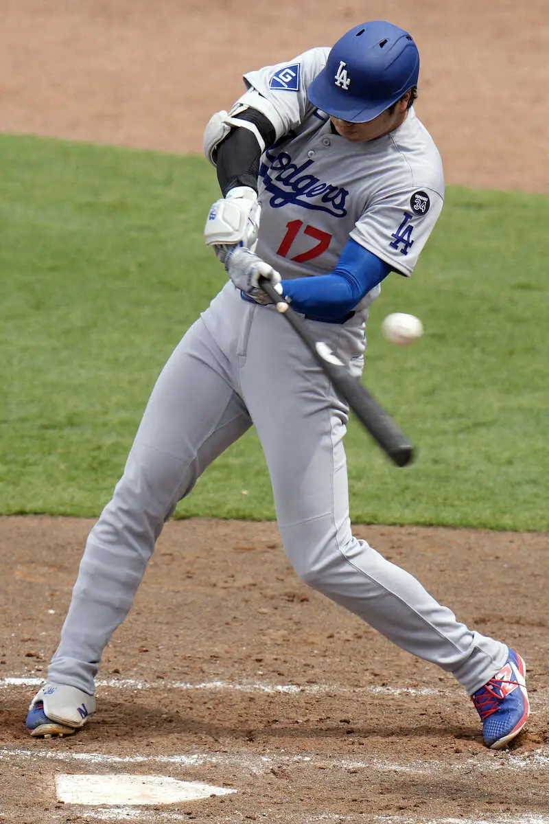 【画像・写真】ドジャース・大谷翔平　4打数1安打も今季10度目の1試合3三振　チームは今季6度目の零封敗戦