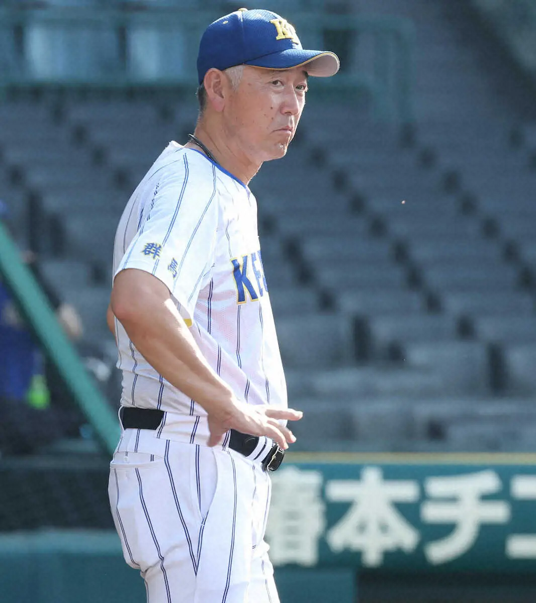 【画像・写真】健大高崎が昨夏王者・京都国際と激突　青柳監督「やりたくなかった」も…春は加藤主将が西村から一発