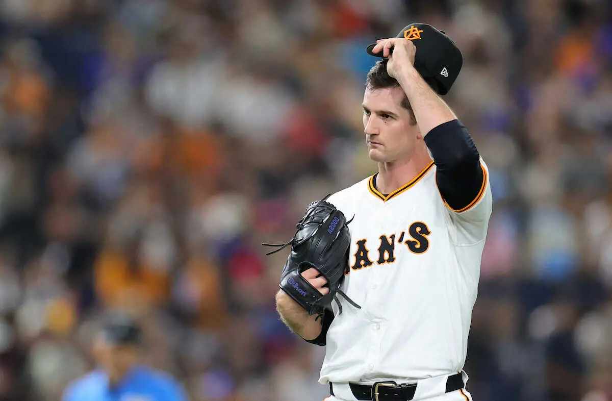 【画像・写真】巨人・グリフィン　4回4失点初で今季初黒星　開幕連勝「6」で止まる　チームは3連敗で借金3