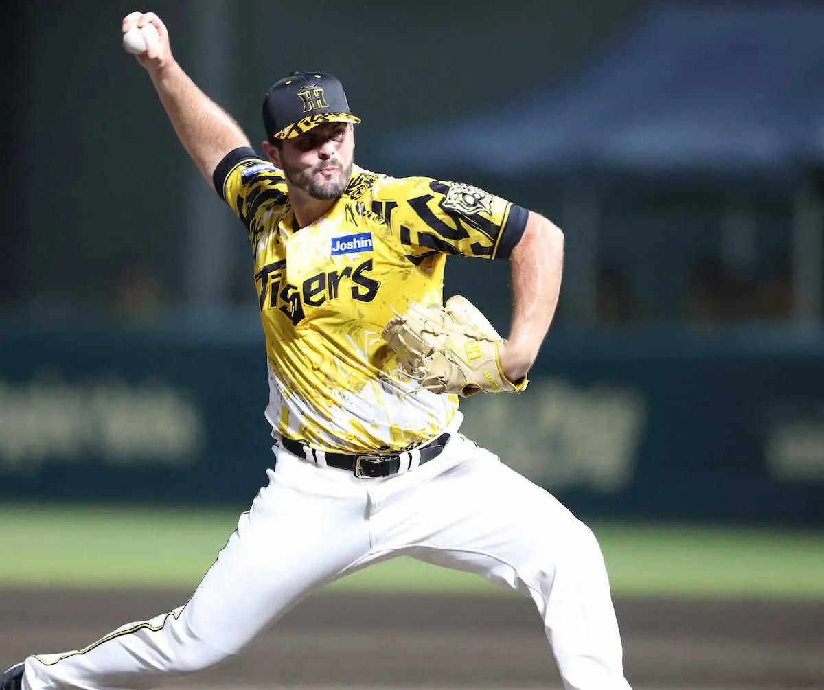 【画像・写真】阪神・ハートウィグ　1回完全3連続K！2軍戦で衝撃デビュー　得意球のスイーパーがさく裂