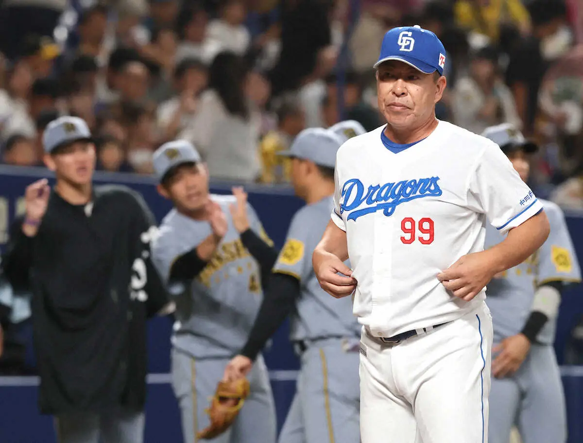 【画像・写真】中日　救援陣が踏ん張れず3連敗で5位転落　井上監督「ロースコアで勝つのが、うちの野球なんだが…」