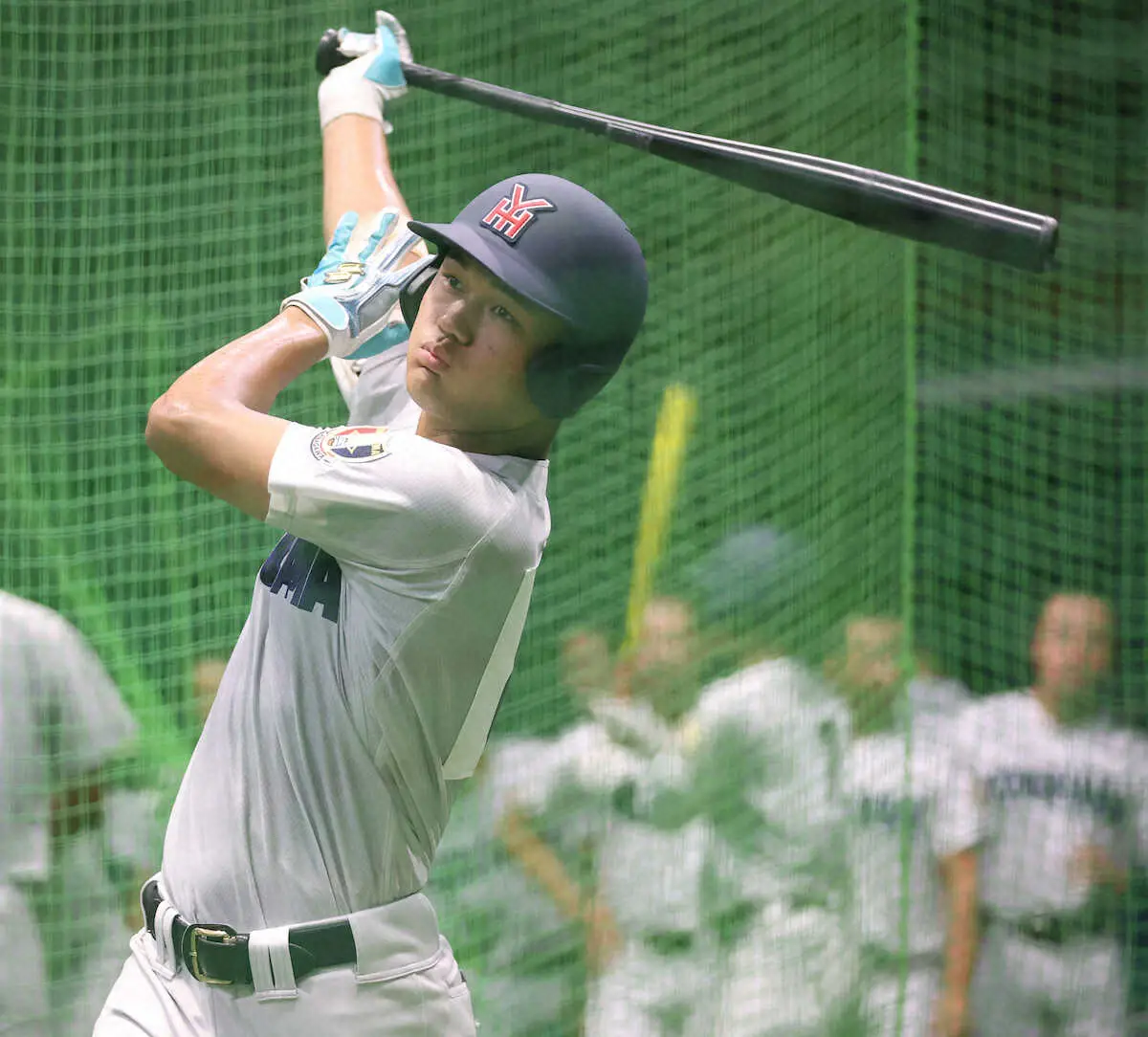 【画像・写真】【甲子園】横浜　1日順延も“恵みの雨”　阿部葉太主将「少し残念も、1日準備できる」と前向き